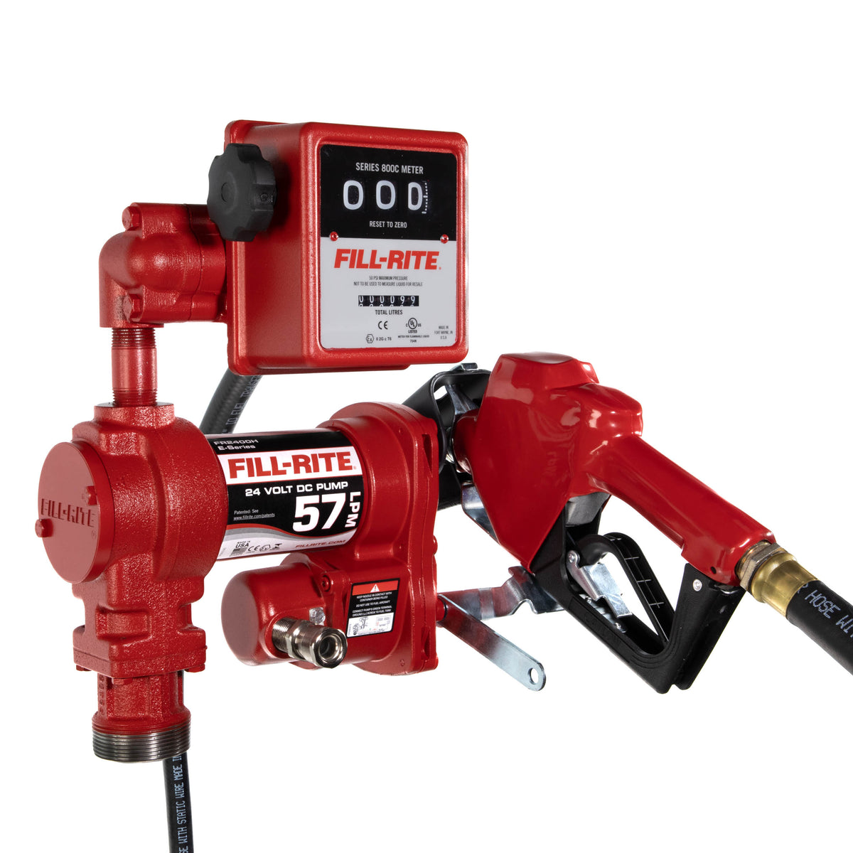 Fill-Rite FR2411HELA Pump, Auto Nozzle & Mechanical Meter - 24V DC 57 ...