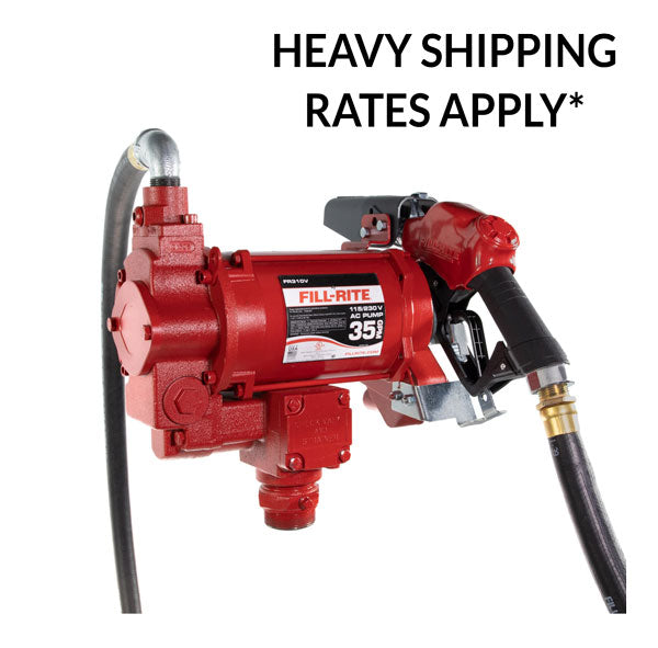 Fill-Rite FR310VB Fuel Transfer Pump (Bung mount) with Auto Nozzle - 240V AC, 132 Lpm