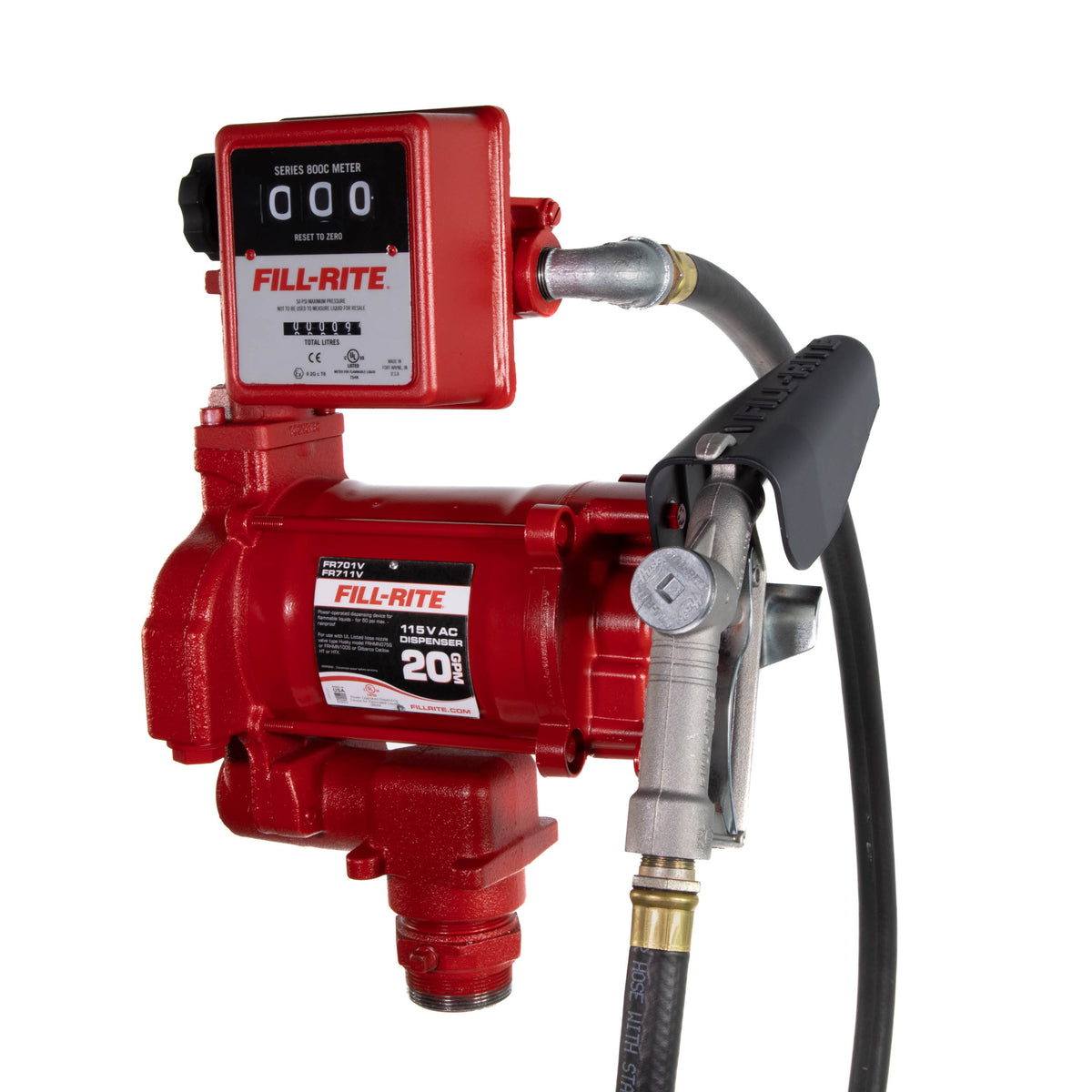 Fill Rite Fr701v Fill-Rite FR701VEL Fuel Transfer Pump with Mechanical Meter & Manual N ...