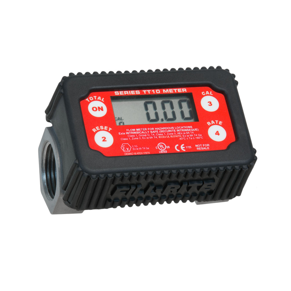 Fill-Rite 8-132 LPM 4-Digit Digital Fuel Transfer Meter - ATEX Certified